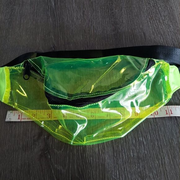Neon Yellow Clear See Through Fanny Pack - Picture 6 of 7